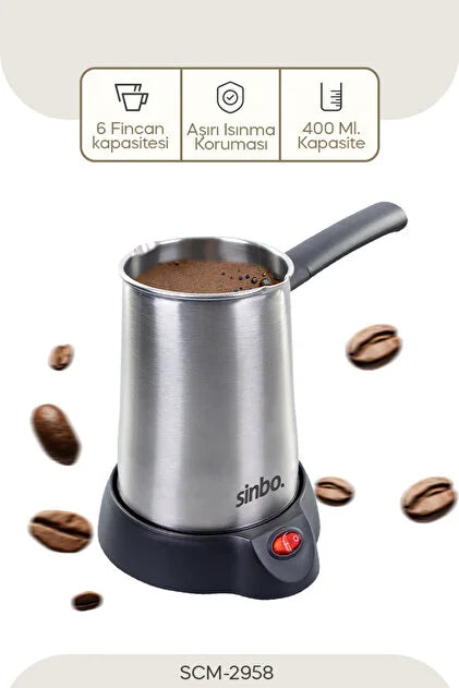 Sinbo Scm-2958 Elektrikli Cezve - İnox