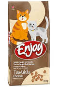 Enjoy Yetişkin Kediler için Tavuklu Tam ve Dengeli Kedi Maması 15 kg