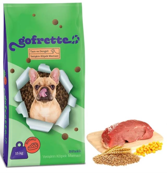 Gofrette Biftekli Yetişkin Köpek Maması 15 Kg
