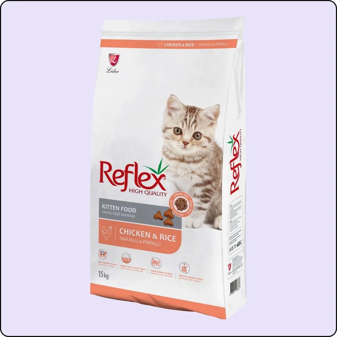 Reflex YAVRU KEDİ KİTTEN TAVUKLU PİRİNÇLİ 15 KG