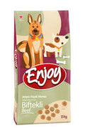 Enjoy Biftekli Yetişkin Köpek Maması 15 Kg